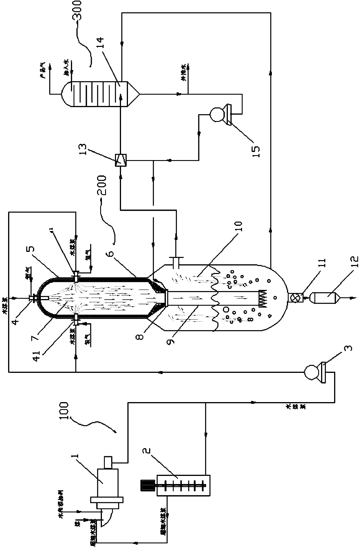 Multi-angle spraying water coal slurry gasification device