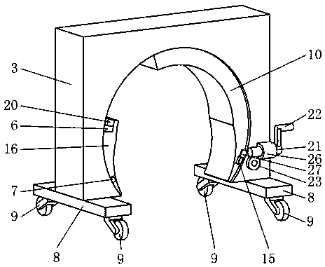 A large-scale steel pipe temporary transfer device for construction