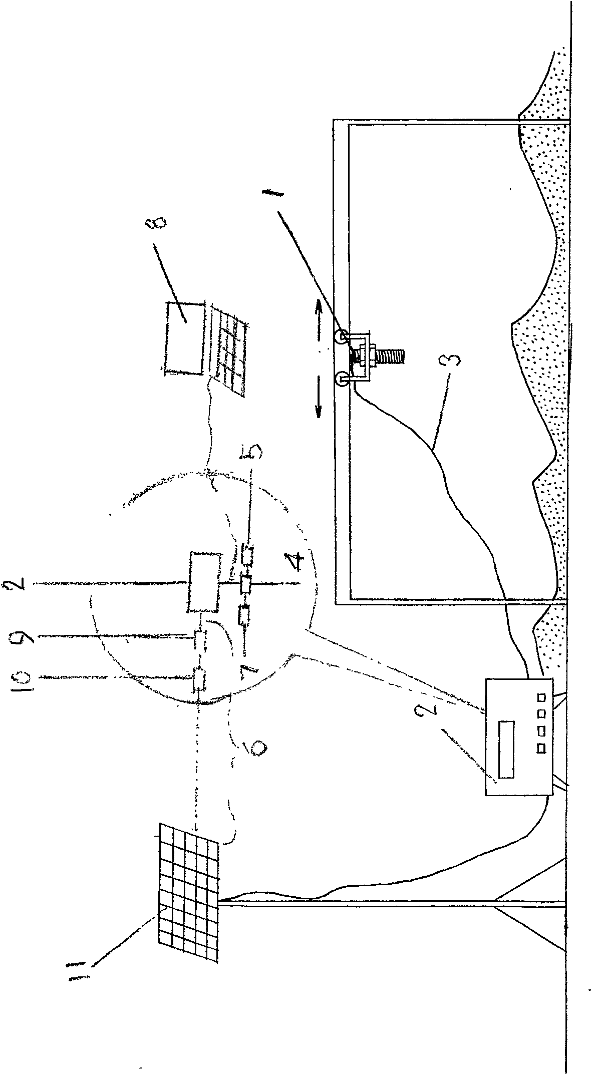 Supersonic wave soil eolation gathering instrument