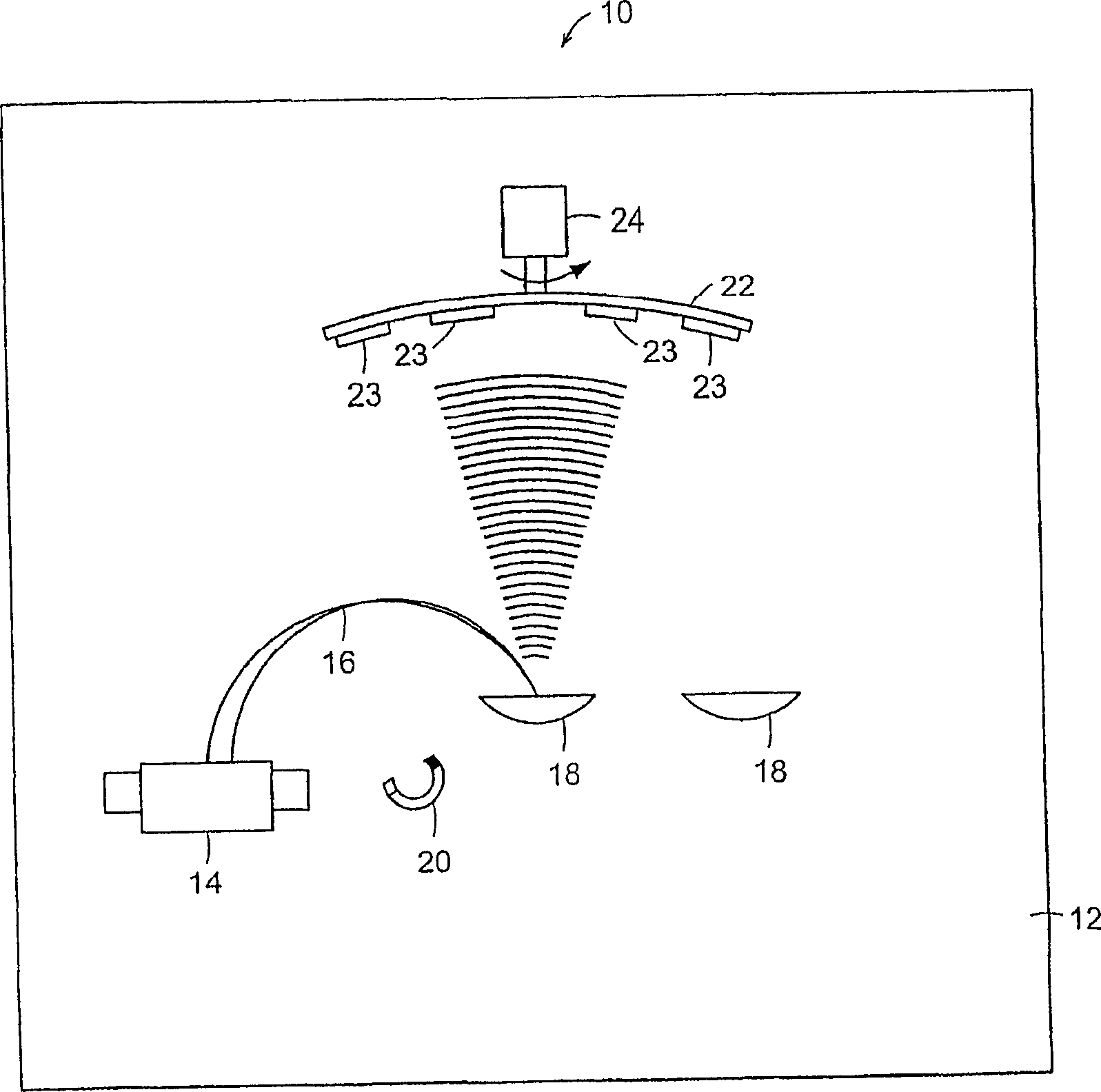 Double scanning thin film processing system