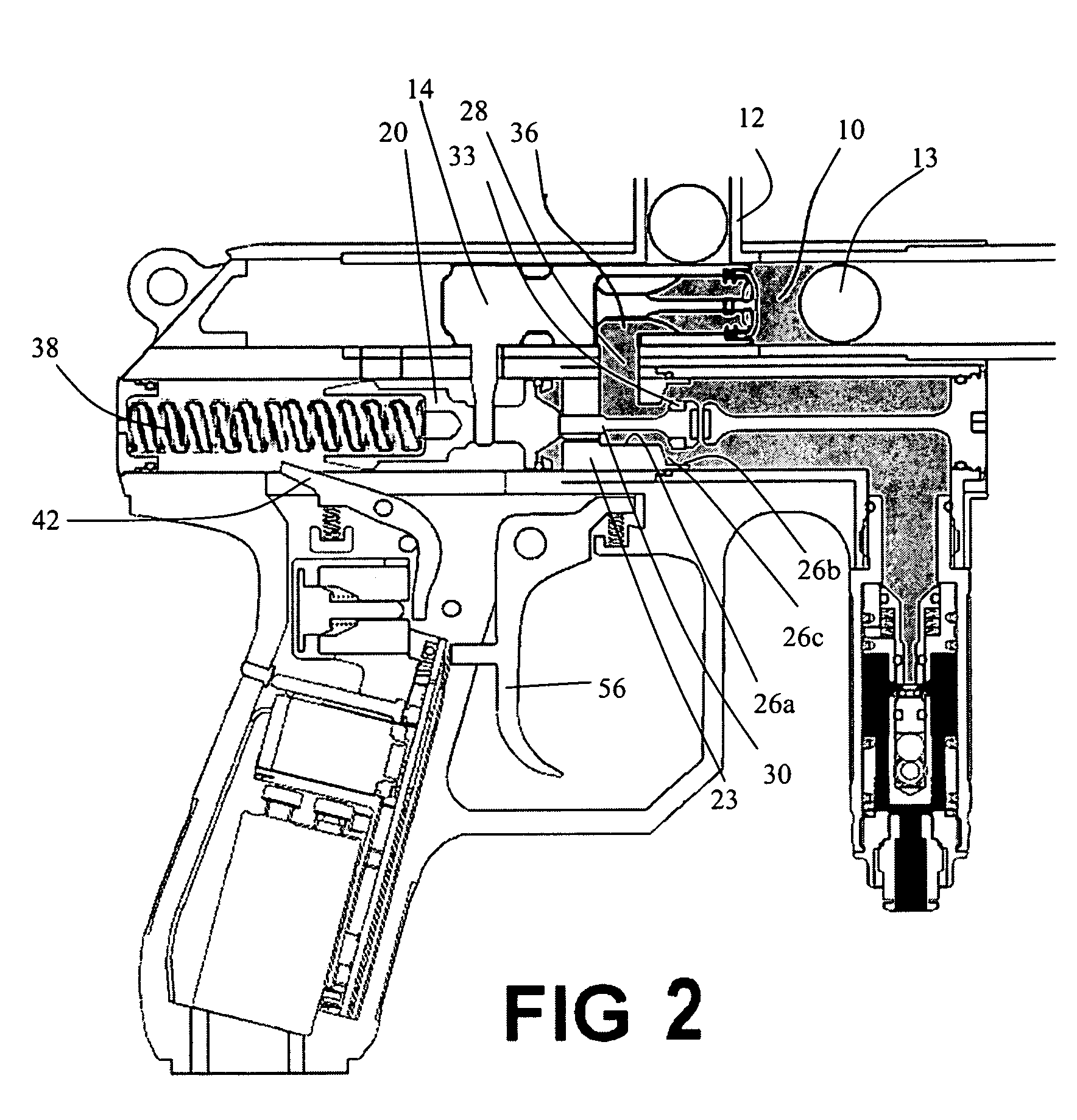 Low pressure paintball guns