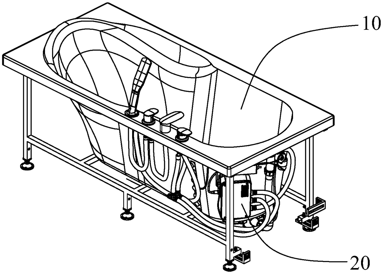 Intelligent bathtub and water filling control method thereof