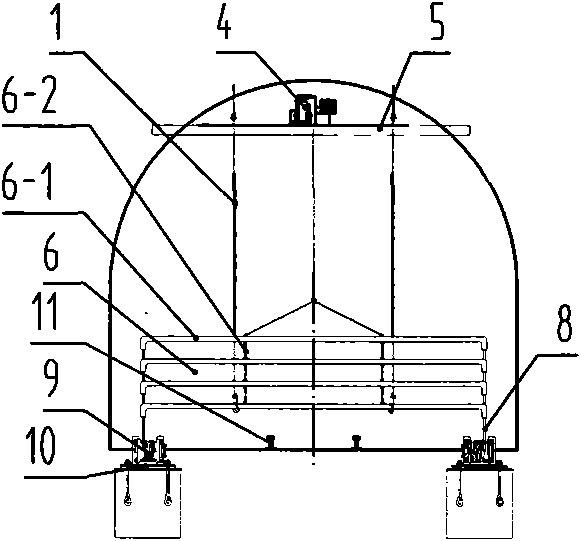 Buffer variable force energy adsorption adjustable device for preventing vehicle from running in inclined shaft