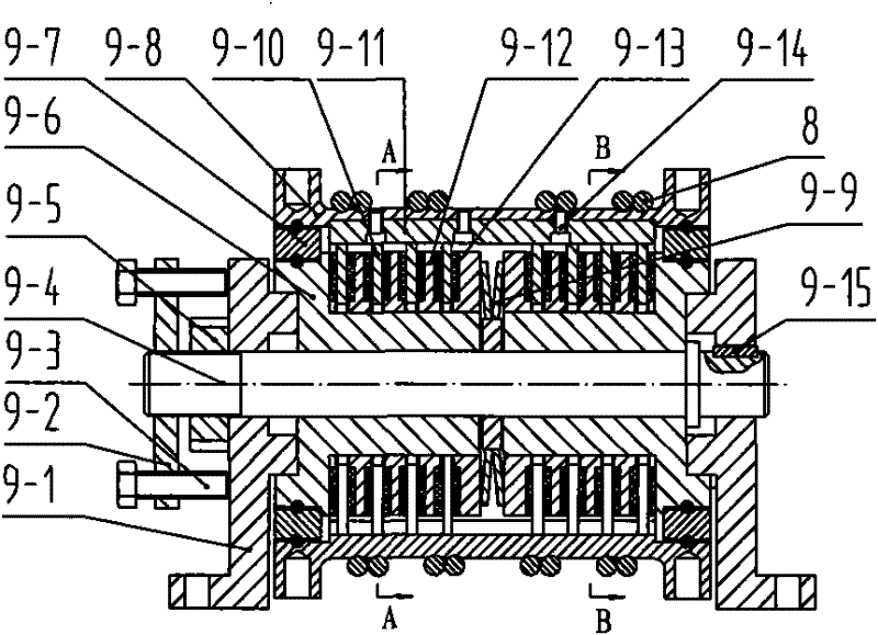 Buffer variable force energy adsorption adjustable device for preventing vehicle from running in inclined shaft