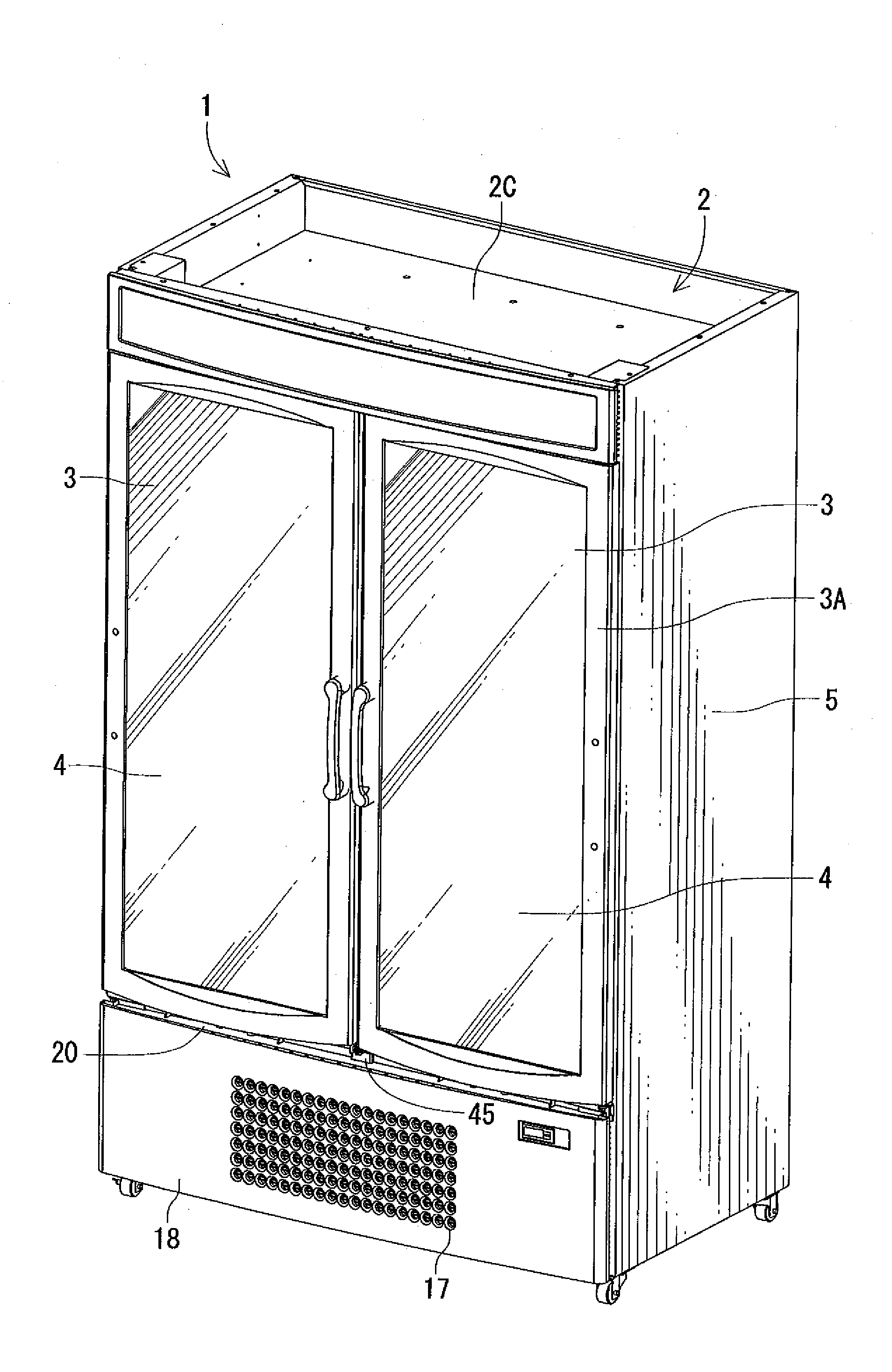 Low temperature showcase