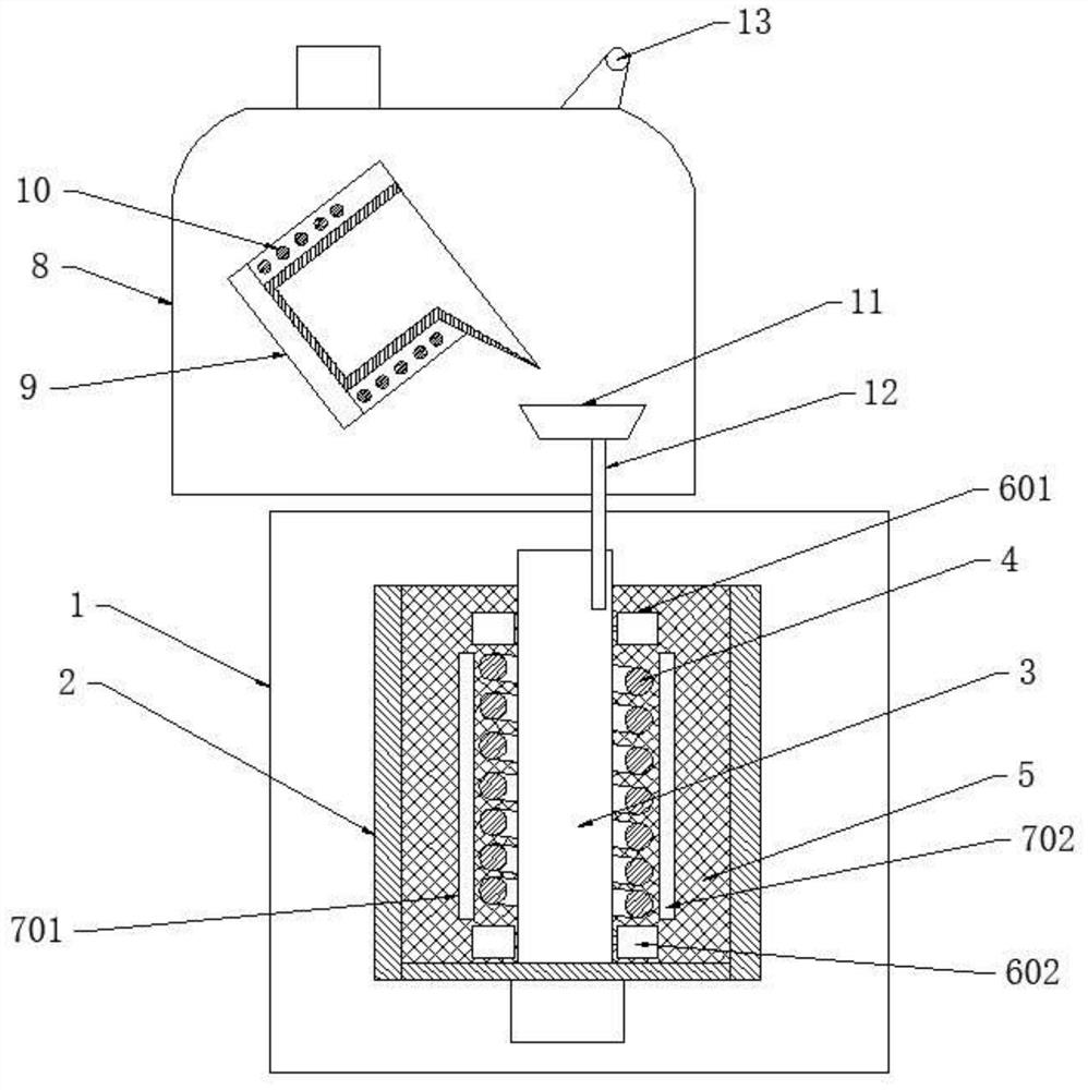 Device for producing GH4169 nickel-based superalloy