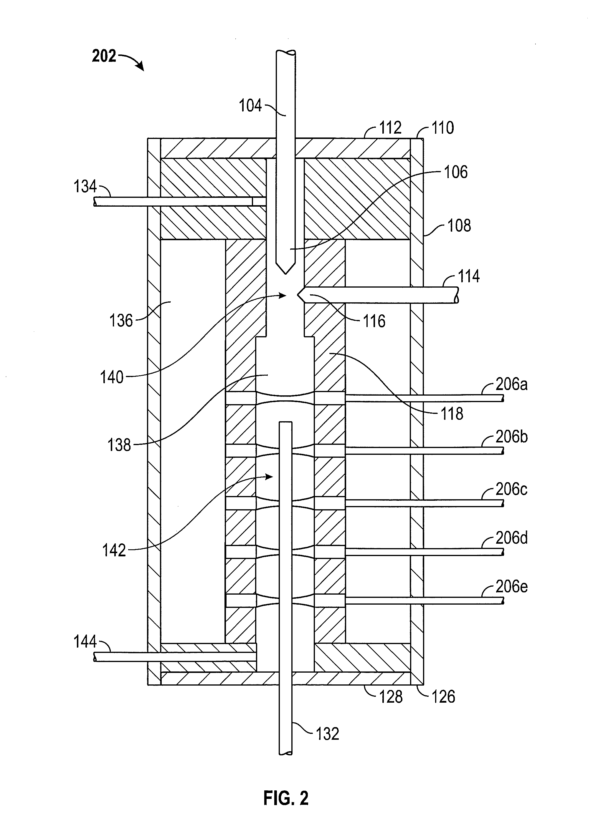 Pulsed discharge helium ionization detector with multiple combined bias/collecting electrodes for gas chromatography and method of use