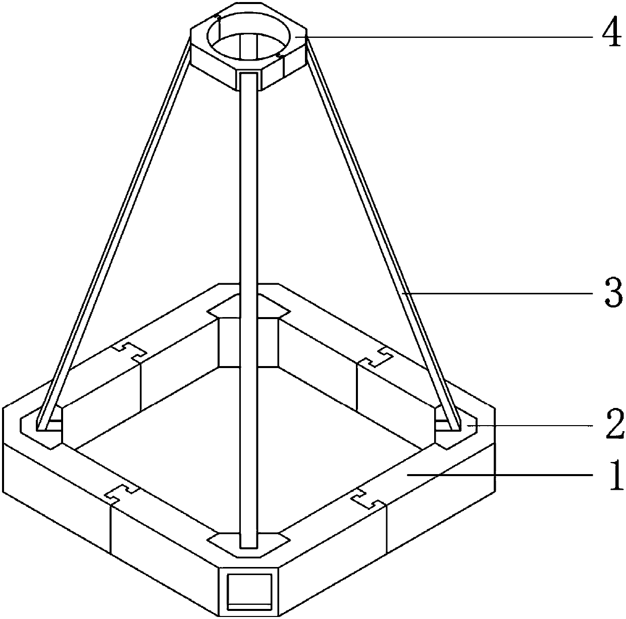 Multifunctional tree body supporting structure