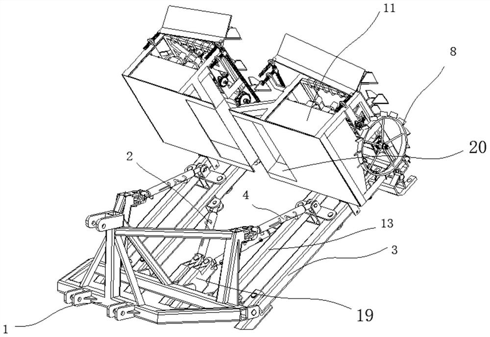 Hydraulic contraction type orchard fertilizer applicator