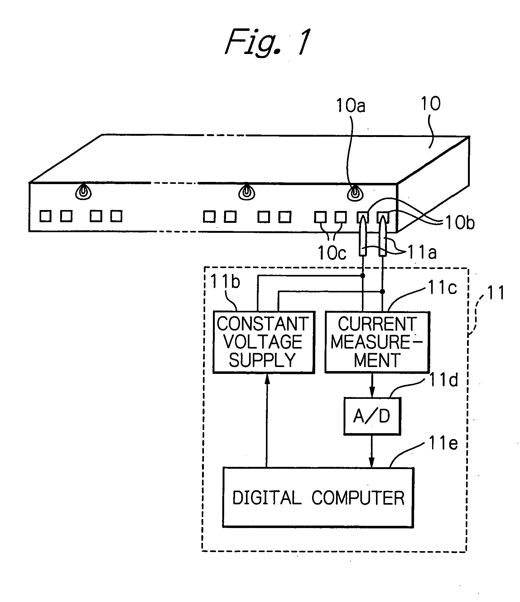 Method and apparatus for testing tunnel magnetoresistive effect element