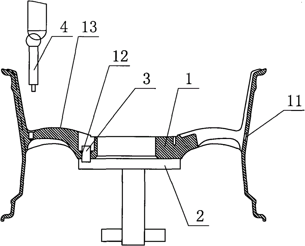 Automobile hub spraying process