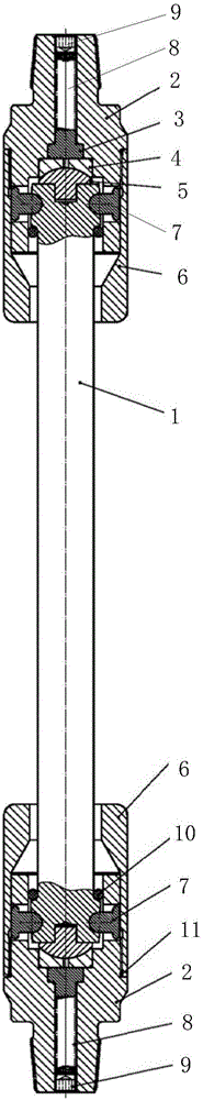 Compensation type sealed universal shaft