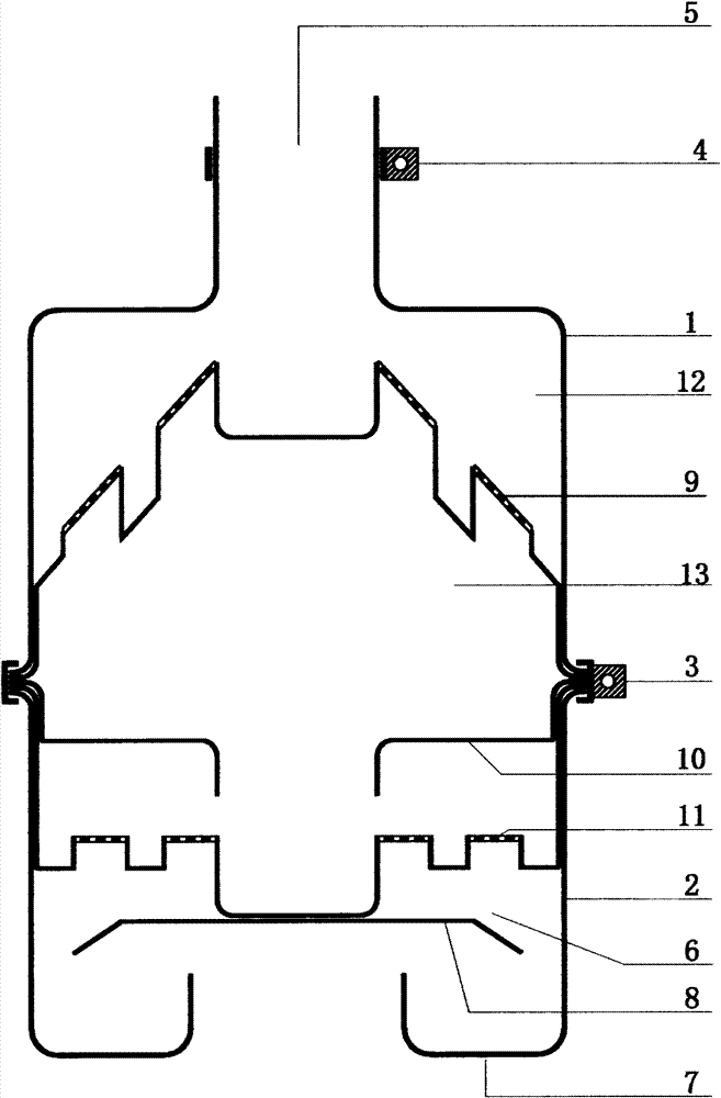 Spiral-flow type motor vehicle venting spark quencher