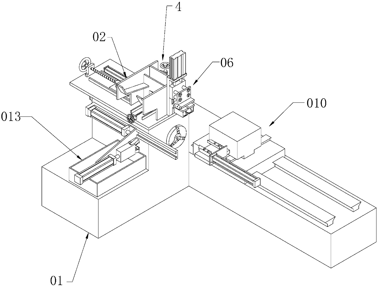 Fully automatic bar processing turning machine