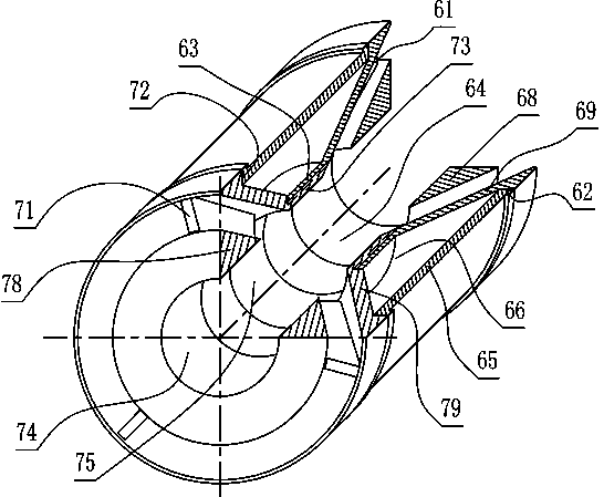 Perpendicular chromium alloy four-plate-flow-guiding one-way valve of internal threaded connector