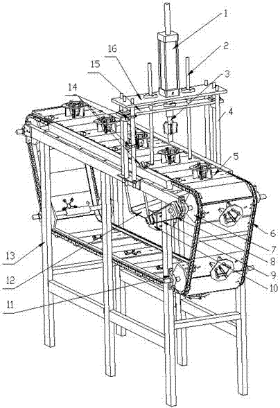 A squid processing head and whisker separating device