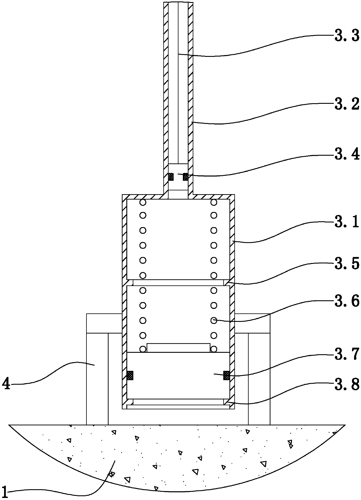 A fish and algae composite reef device that rises and falls with the tide level