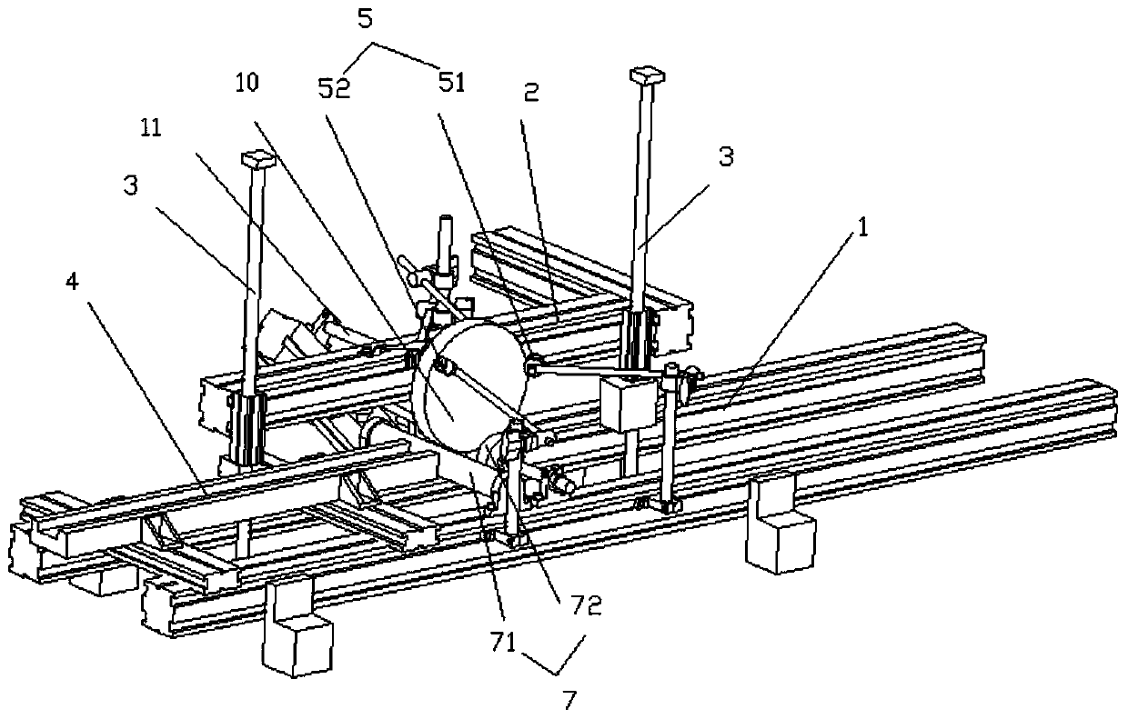 Round box body edge covering machine