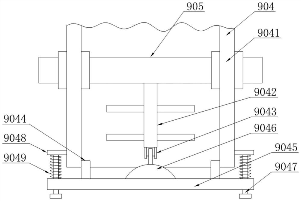 Efficient and water-saving feed putting device for large ornamental fish culture box