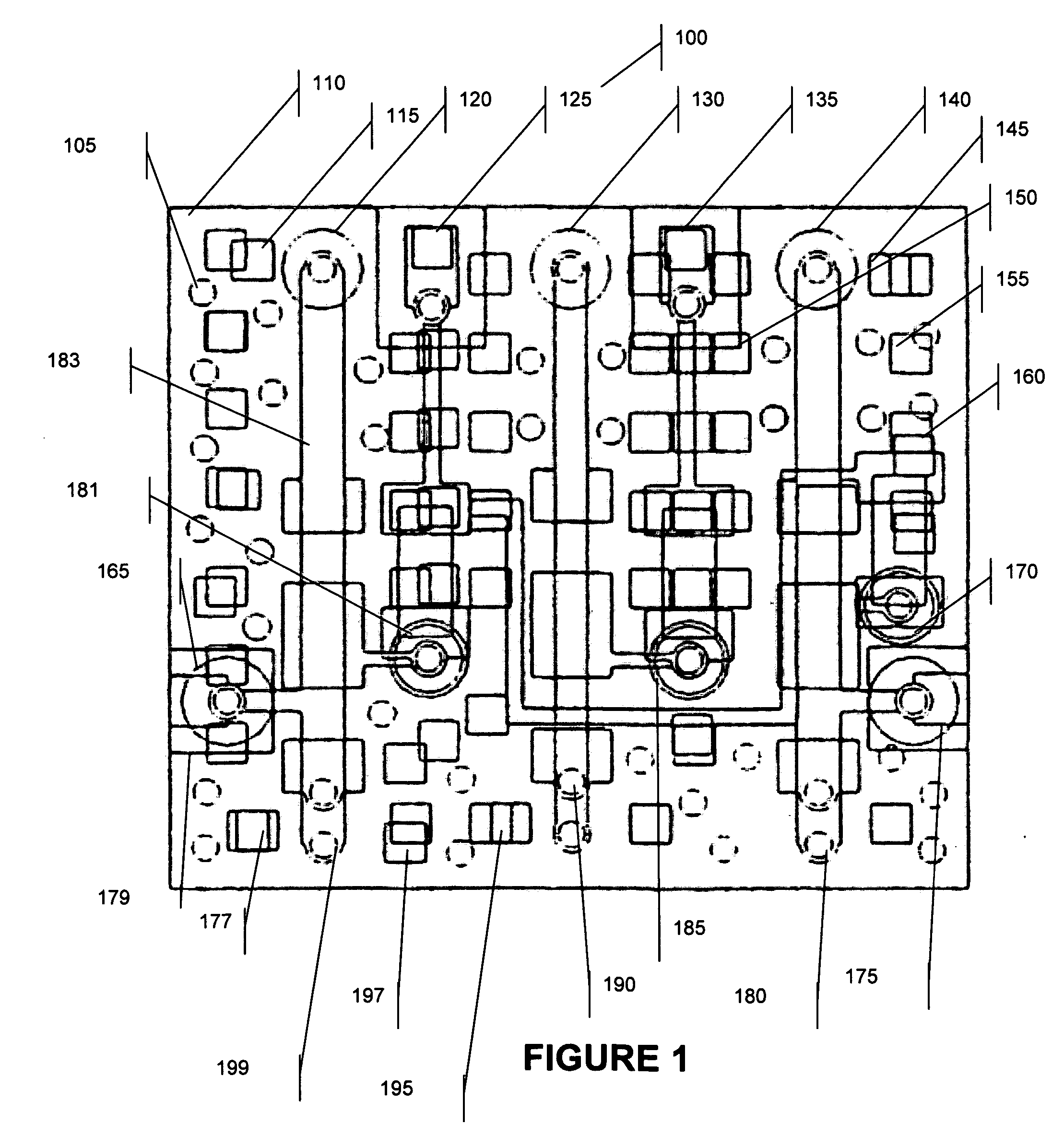 LTCC based electronically tunable multilayer microstrip-stripline combline filter