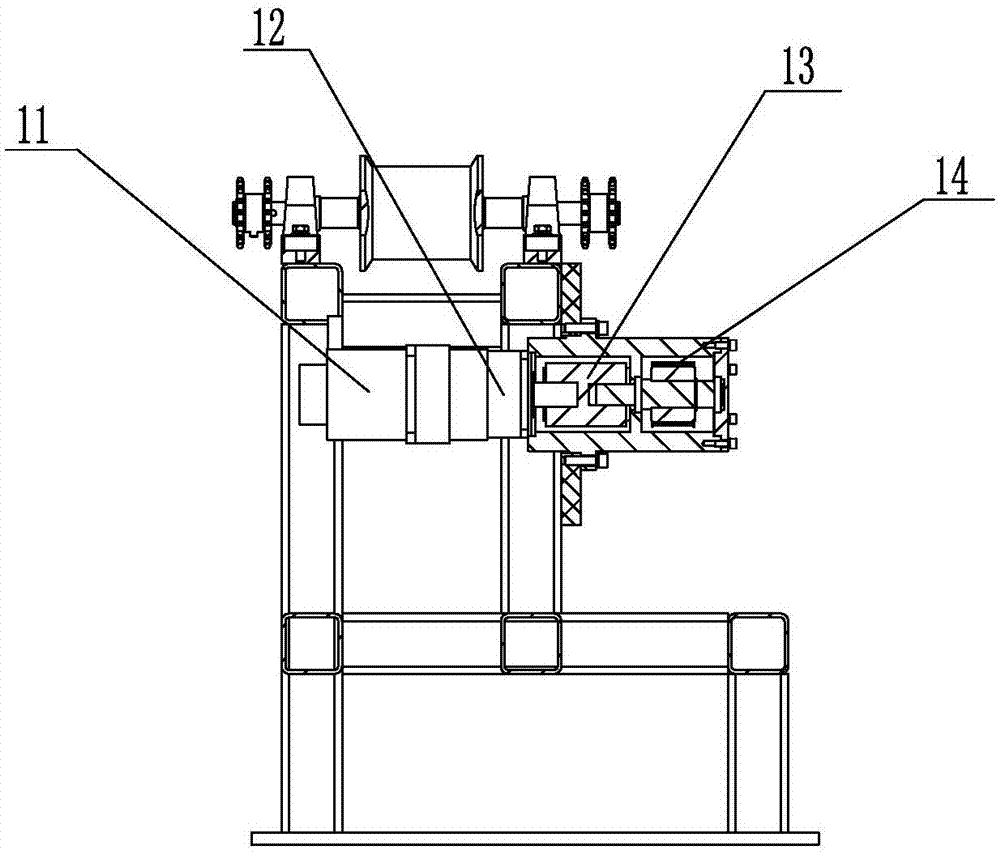 Plate spring quality detection device for achieving on-line plate spring rolling data measuring