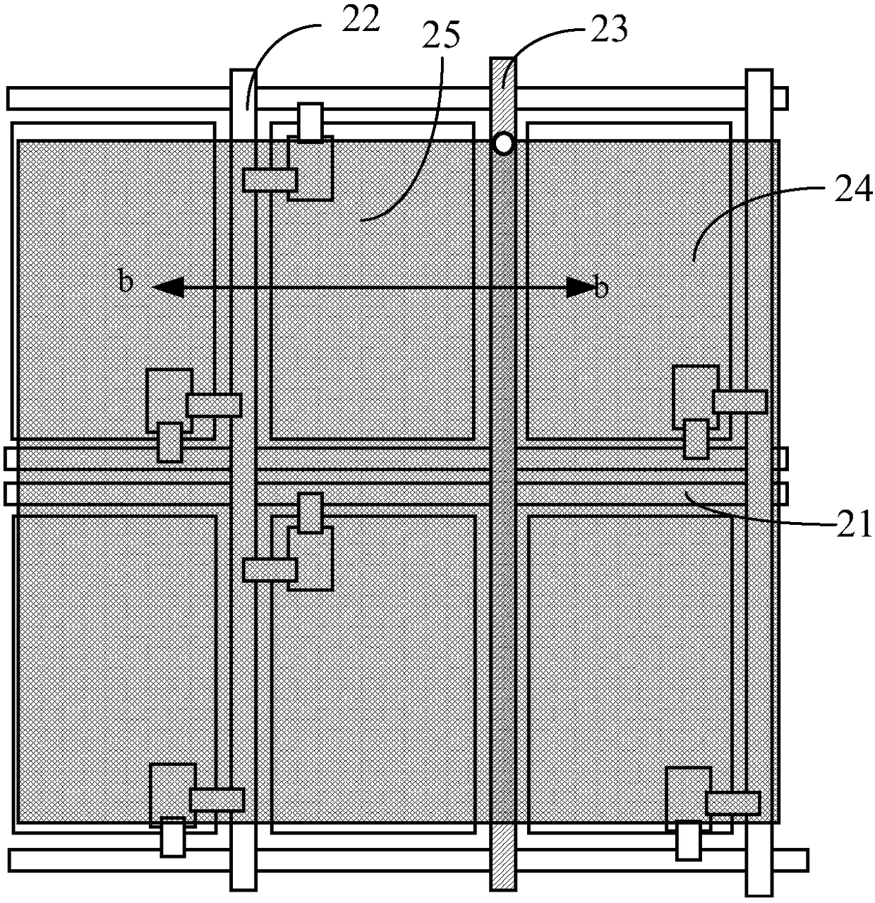 A double gate array substrate and display device