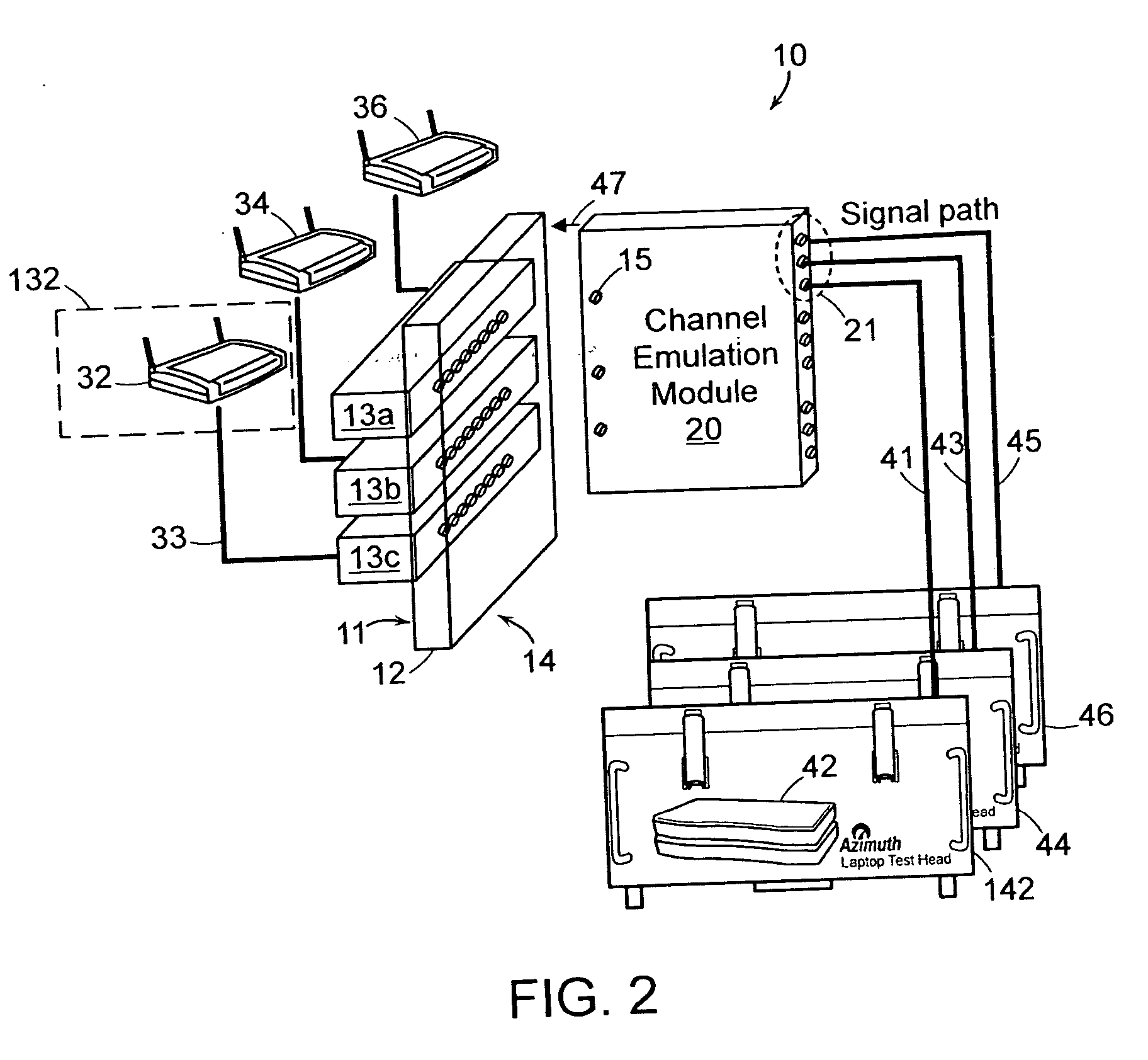 Apparatus and method for use in testing wireless devices