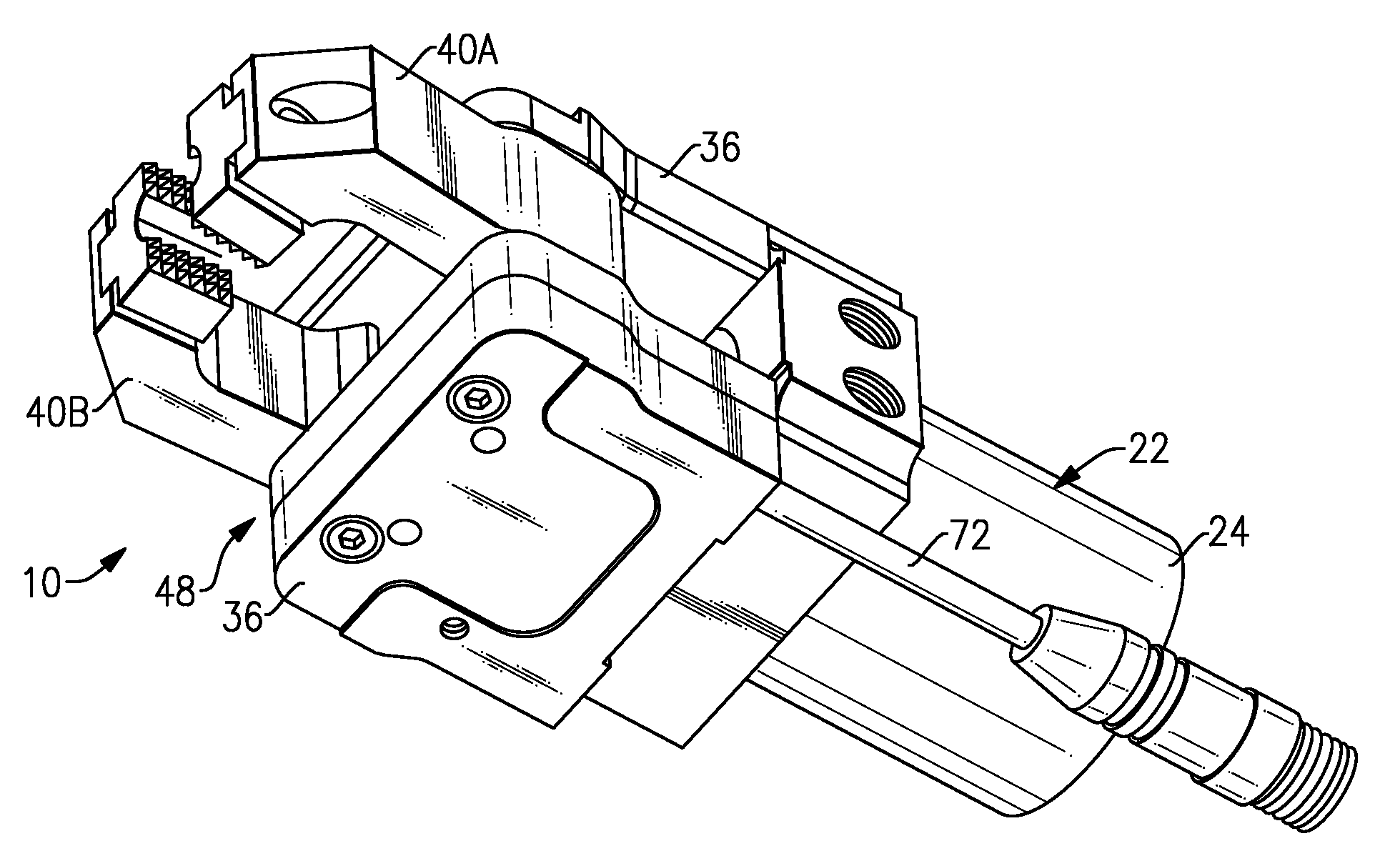 Gripper having sensor for detecting displacement