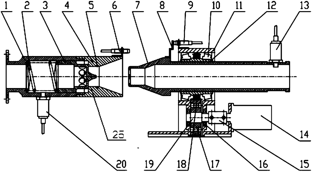 Automatic butted pipe joint device