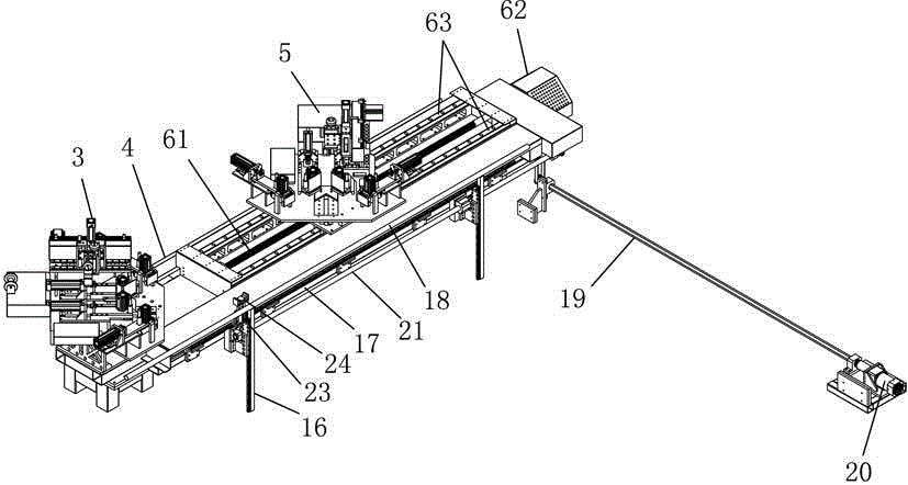 Numerical-control full-automatic positioning and forming welding machine for aluminum-clad wooden doors or windows