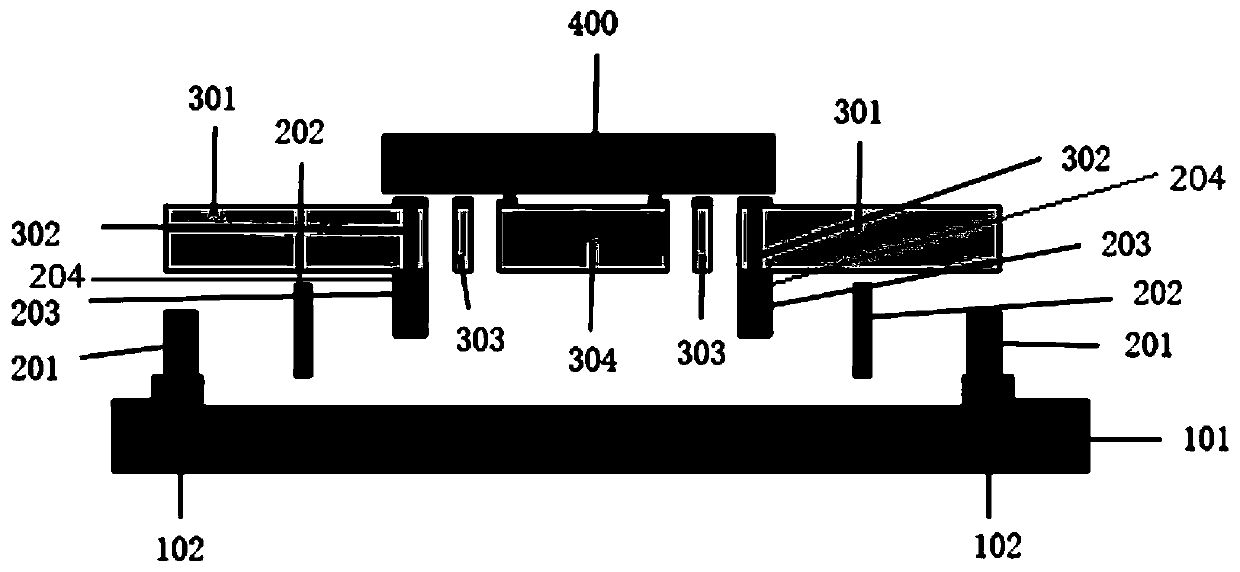 A double-layer vibration isolation structure and preparation method for vibration isolation of mems devices