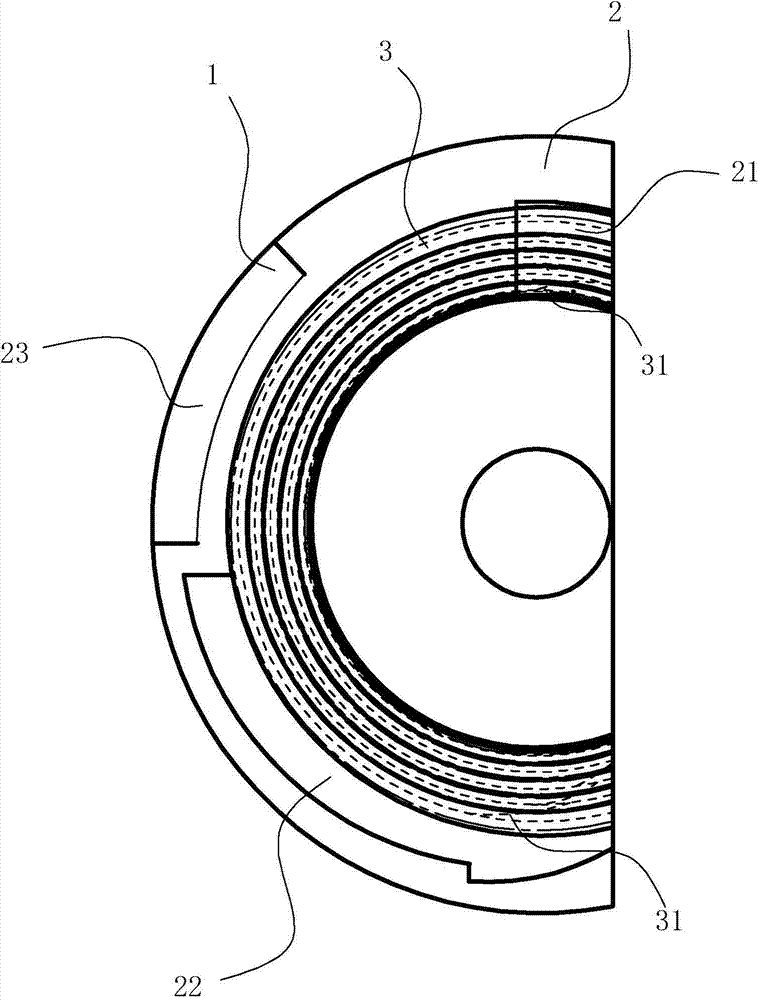 Packaging paper pad for inwards-drawing type copper coil pipe