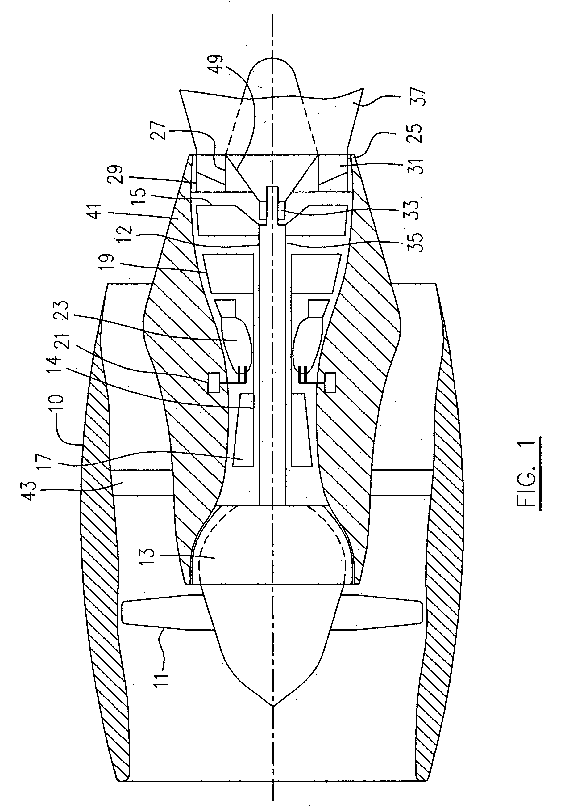 Turbine exhaust case and method of making