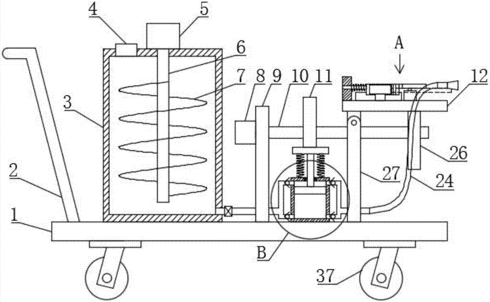 Garden multi-direction pesticide spraying device