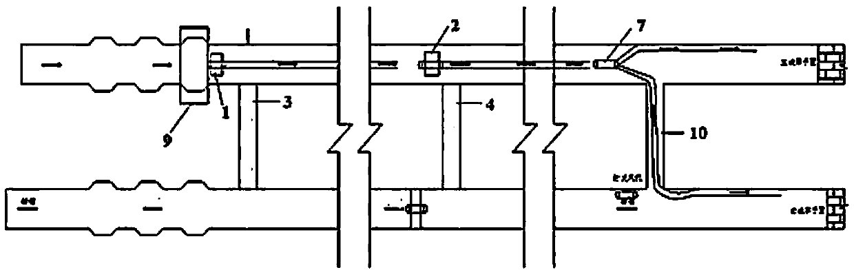 Long-distance tunnel relay ventilation method