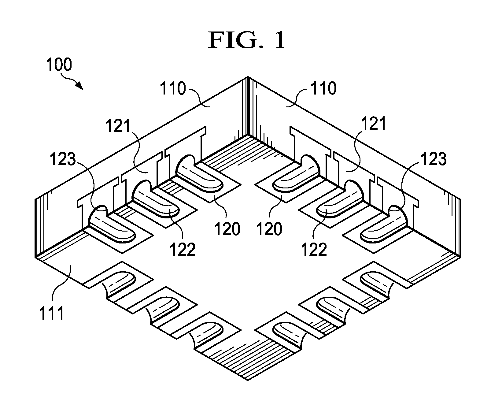 Semiconductor Package Leads Having Grooved Contact Areas