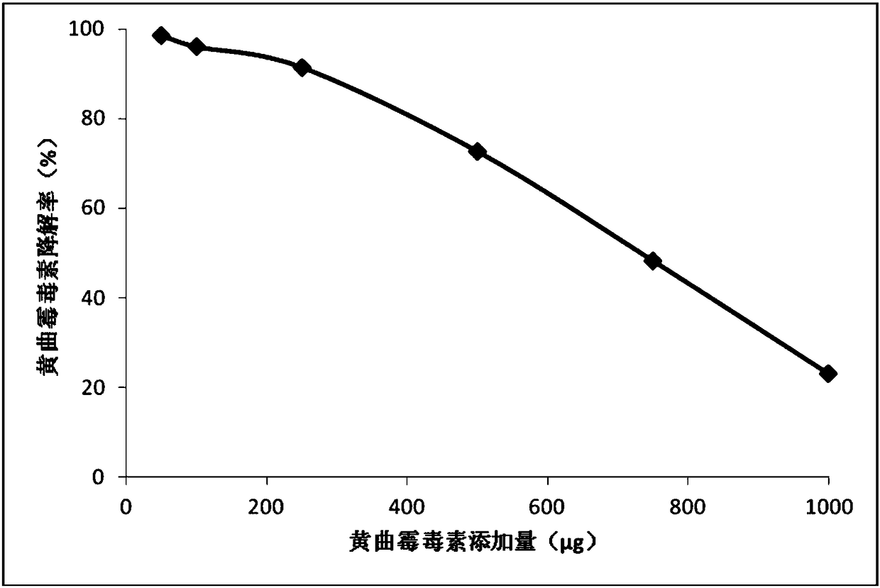 Degradation agent of aflatoxin, preparation method and application thereof