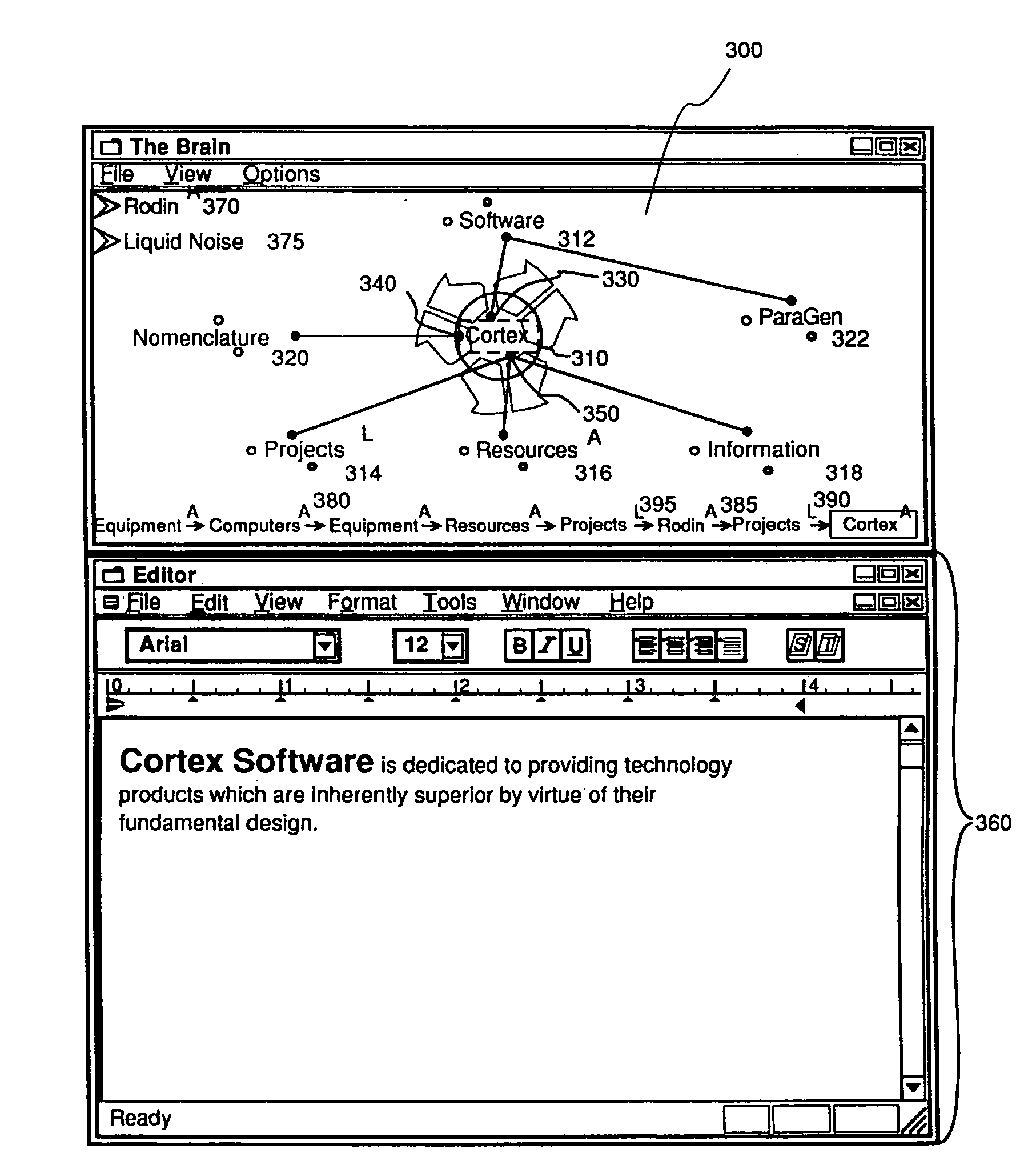 Method and apparatus for organizing and processing information using a digital computer