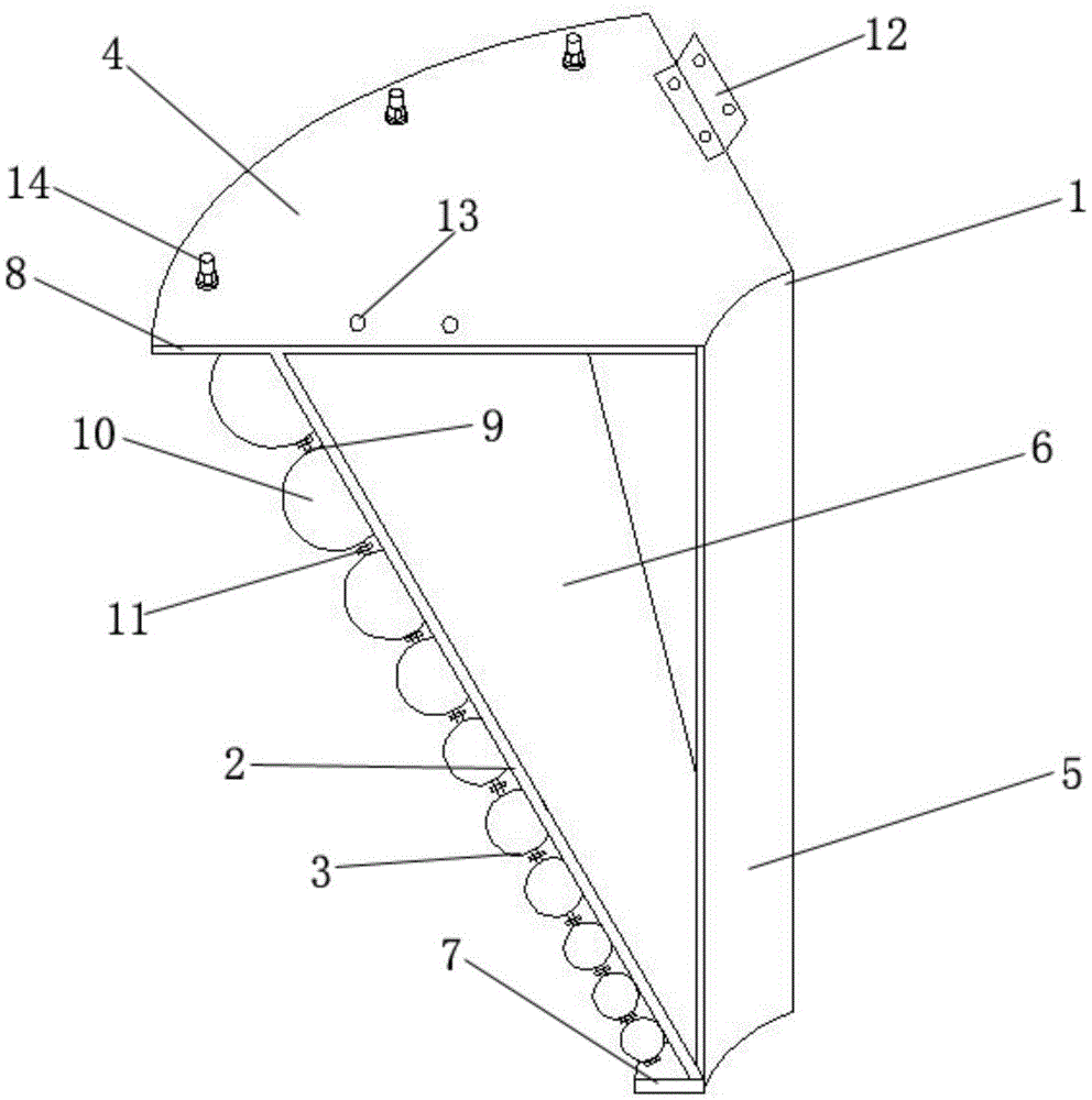 Snake climbing prevention device of power transmission pole