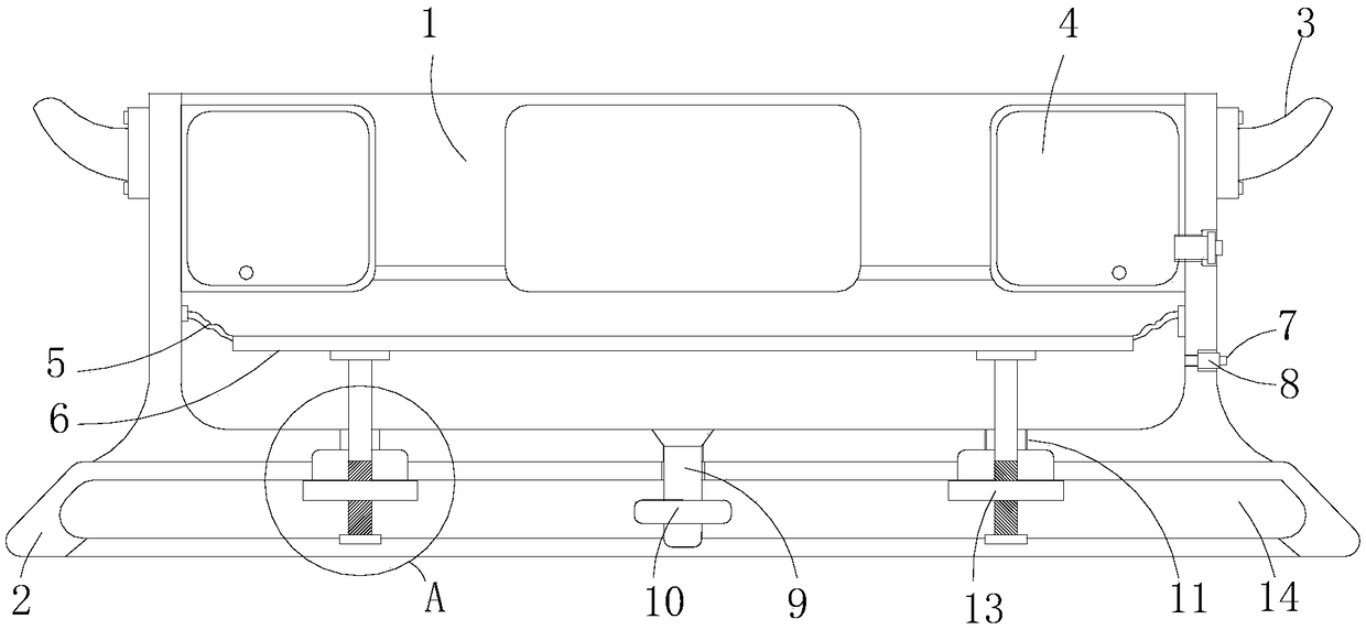 A soft-positioning support base for hanging potted plants