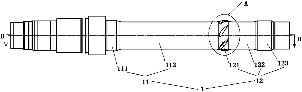 Shaft with supporting, centering and pressurizing functions and gas turbine rotor