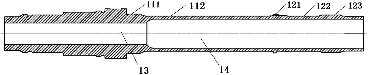 Shaft with supporting, centering and pressurizing functions and gas turbine rotor