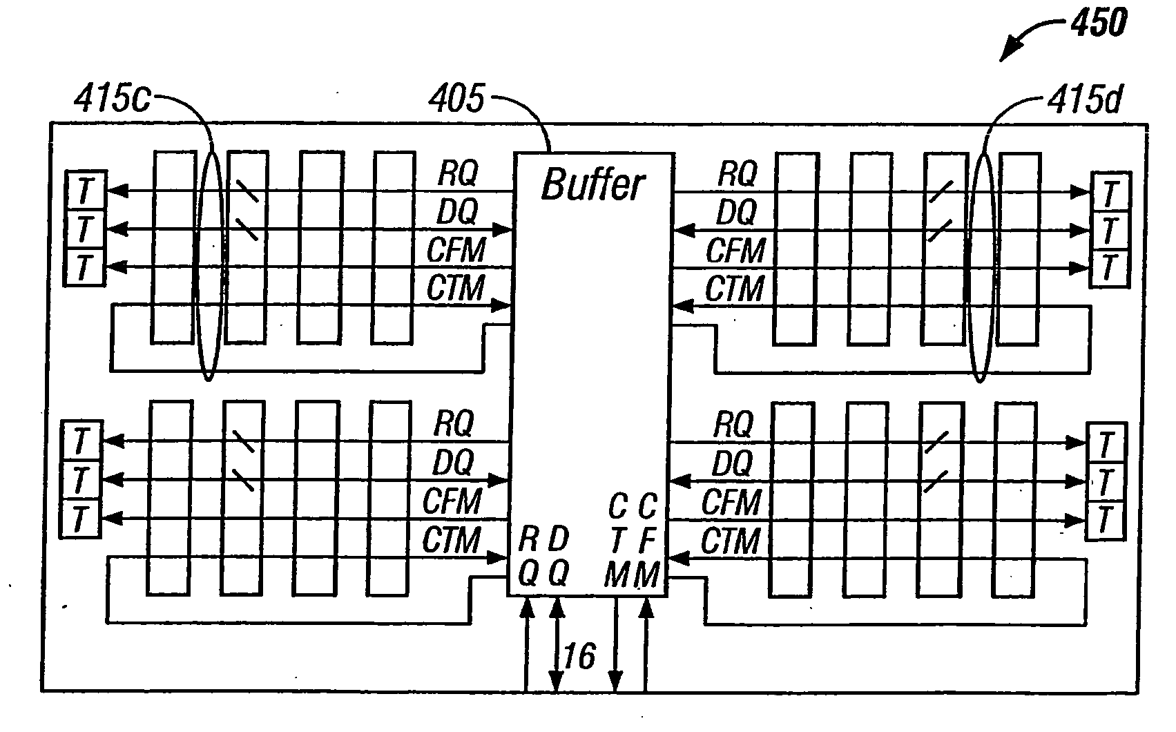 System having a plurality of integrated circuit buffer devices