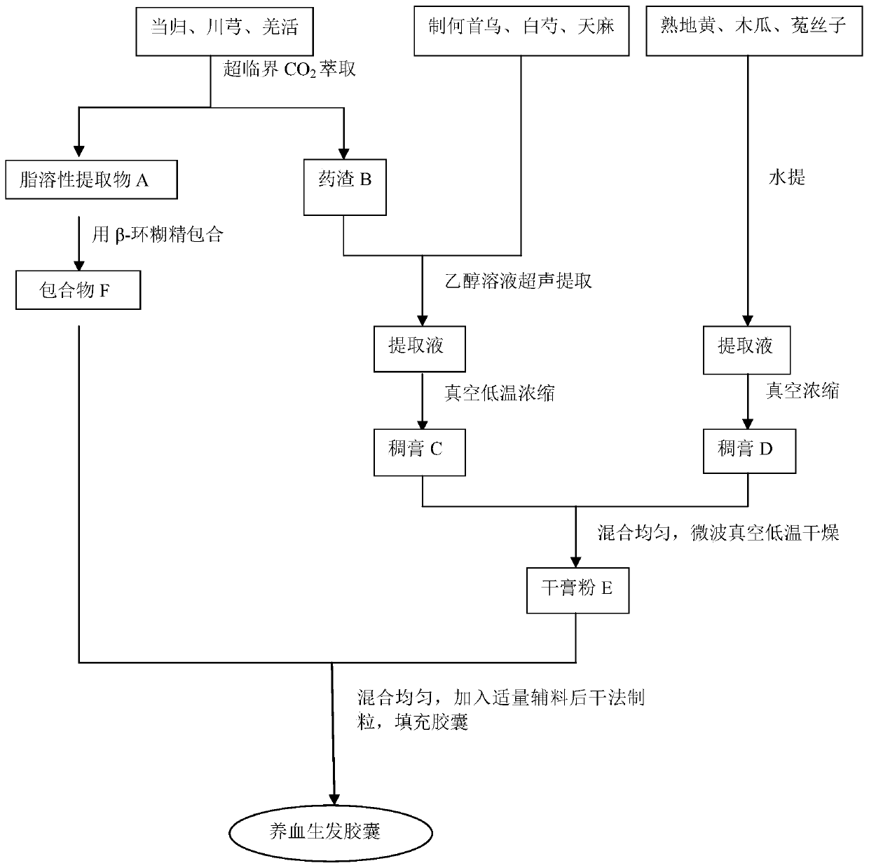 A kind of medicine for treating hair loss and preparation method thereof