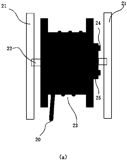 Ultrasonic neural control device with automatic take-up function