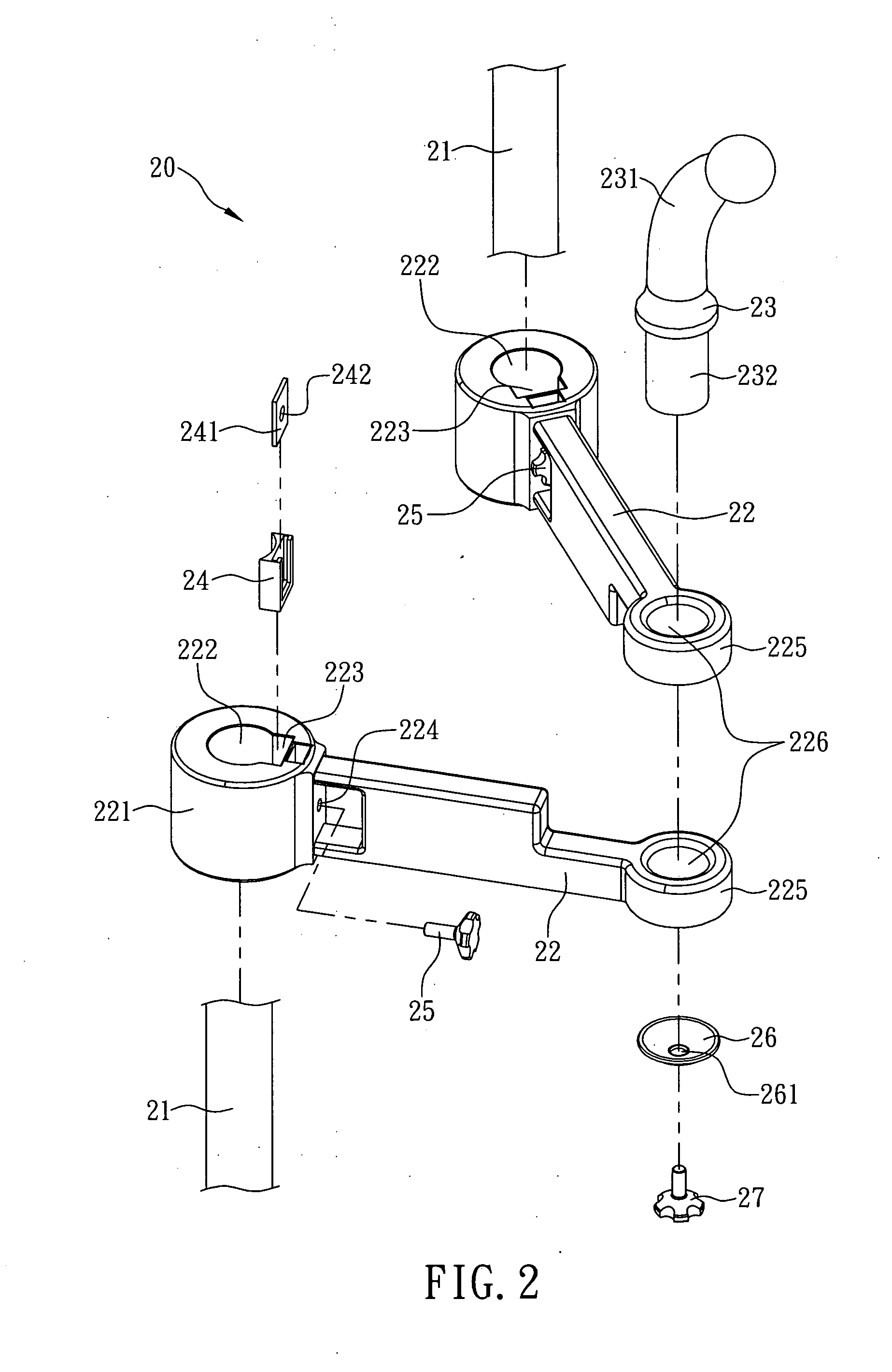 Cantilever bracket mounted on a seat