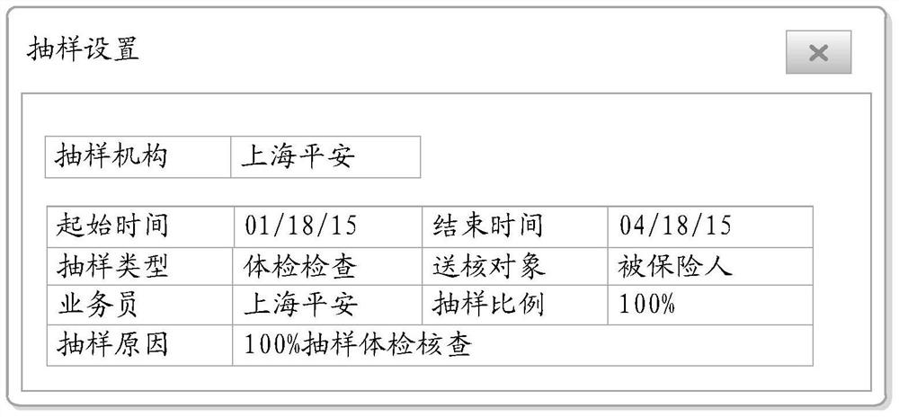 Application form sampling method, apparatus and system