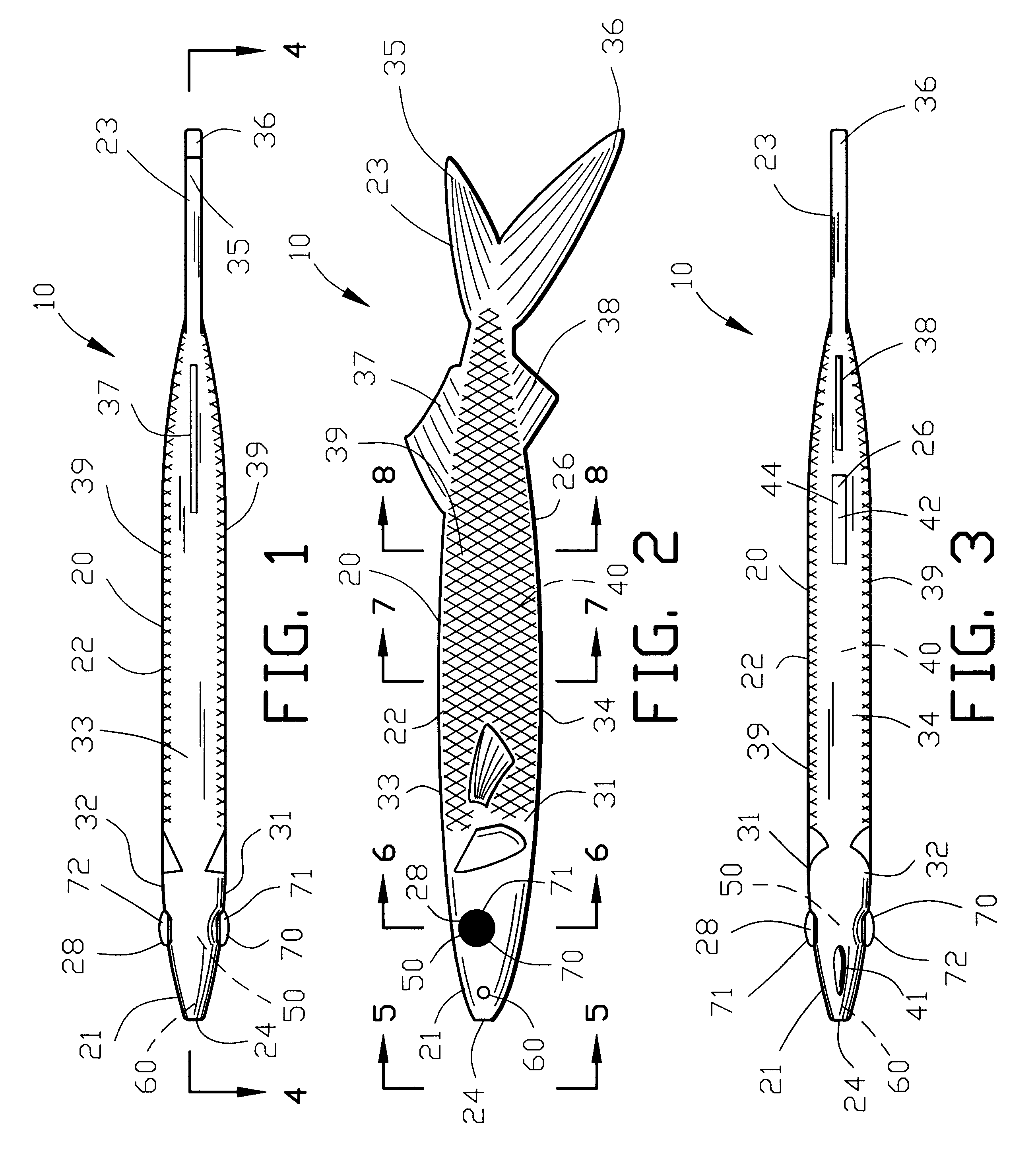 Artificial bait fish