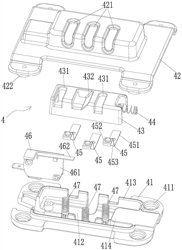 Electric arc prevention power connector and split type cooking pot