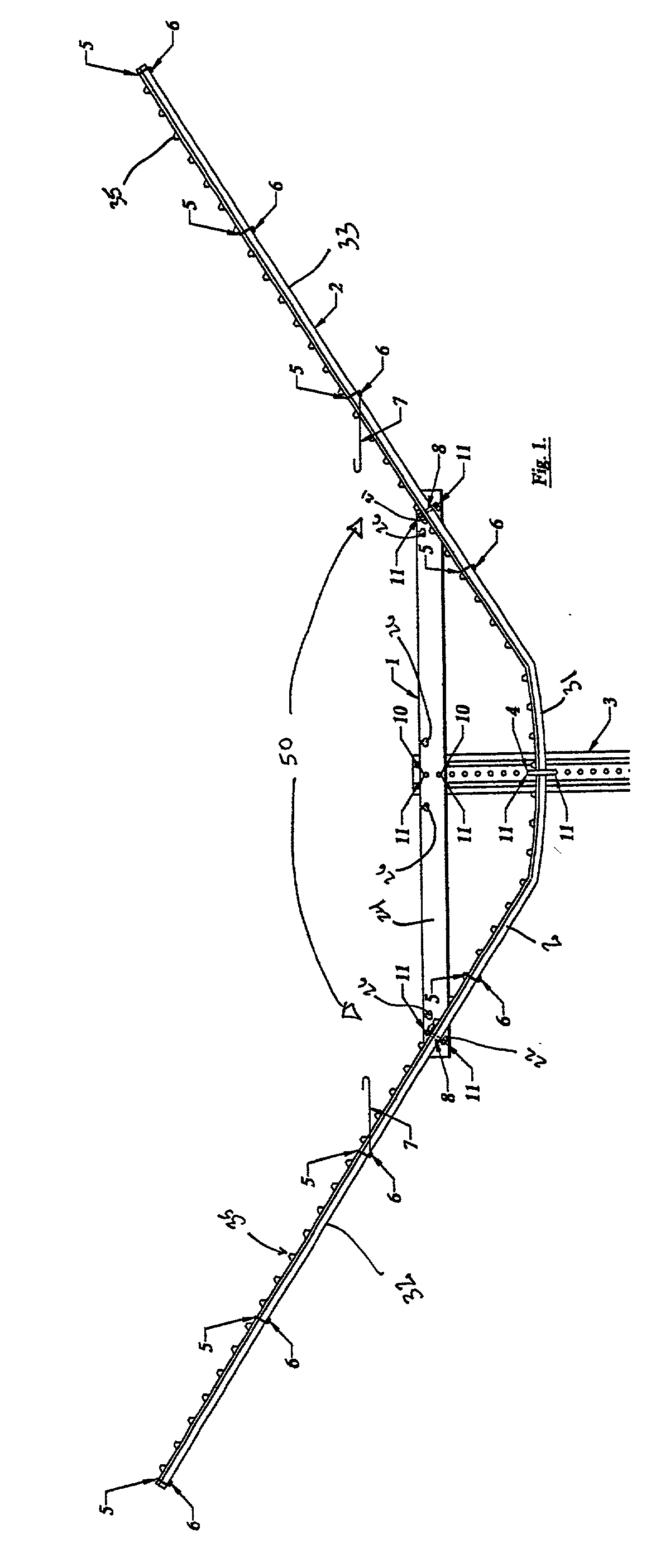 Support structure for trellis system